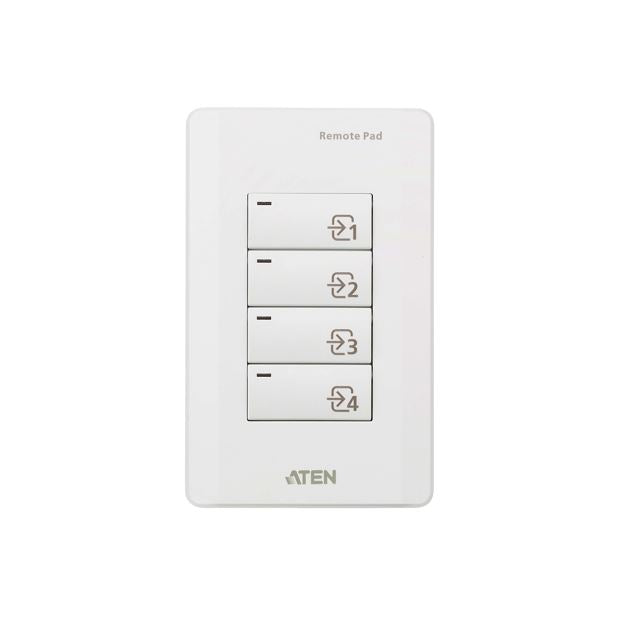 Aten VPK104 4-Key Contact Closure Remote Pad for VP1420/VP1421 Presentation Matrix Switches. Led lights, Engraved button Aten VPK104 4-Key Contact Closure Remote Pad for VP1420/VP1421 Presentation Matrix Switches. Led lights, Engraved button